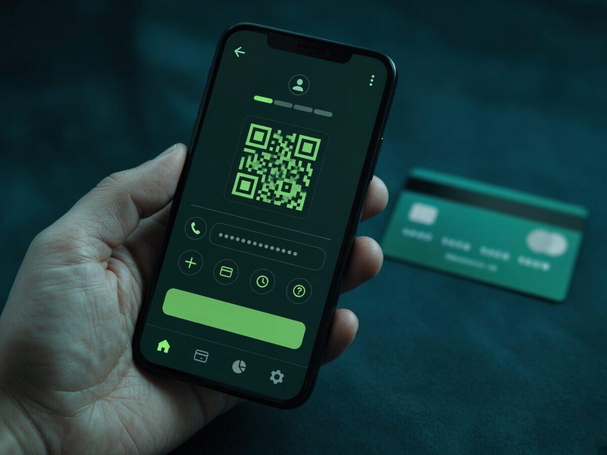 Смартфон с экраном банковского перевода по номеру телефона